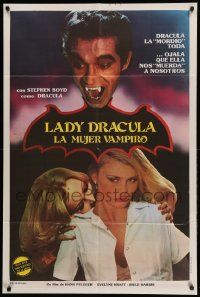 1b360 LADY DRACULA Argentinean '79 Stephen Boyd as the Count with sexy Evelyne Kraft!