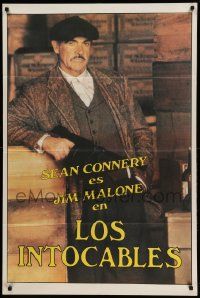 1b430 UNTOUCHABLES teaser Argentinean '87 cool portrait of Sean Connery as Malone, Brian De Palma!