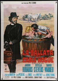 1b153 BALLAD OF CABLE HOGUE Italian 1p '70 Peckinpah, Jason Robards & sexy Stella Stevens in tub!