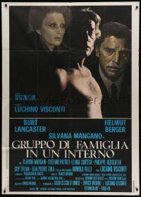 1b164 CONVERSATION PIECE Italian 1p '74 Luchino Visconti, Lancaster, Mangano, Berger, Nistri art!