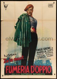 1b193 LA FUMERIA D'OPPIO Italian 1p '47 full-length Ciriello art of Emilio Ghione, The Opium Den!