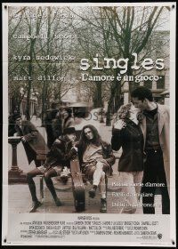1b225 SINGLES Italian 1p '92 Cameron Crowe, Bridget Fonda, Matt Dillon, Kyra Sedgwick!