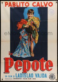 1b246 UNCLE HYACINTH Italian 1p '56 Ladislao Vajda's Pepote, art of Pablito Calvo by Ciriello!