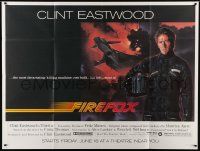 1b032 FIREFOX subway poster '82 cool Charles deMar art of killing machine & Clint Eastwood!