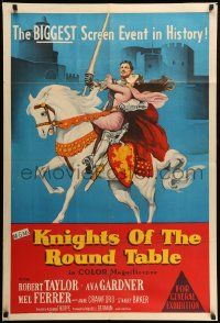 1c719 KNIGHTS OF THE ROUND TABLE Aust 1sh '54 Robert Taylor as Lancelot, Ava Gardner as Guinevere!