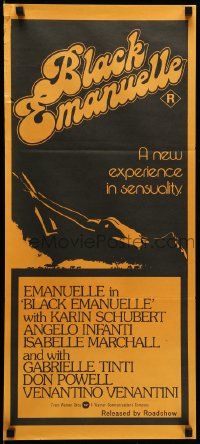 1c758 BLACK EMANUELLE Aust daybill '75 Bitto Albertini's Emanuelle Nera, Laura Gemser