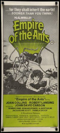 1c810 EMPIRE OF THE ANTS Aust daybill '78 H.G. Wells, great Drew Struzan art of monster attacking!