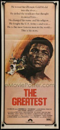 1c838 GREATEST Aust daybill '77 art of heavyweight boxing champ Muhammad Ali by Putzu!