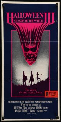 1c843 HALLOWEEN III Aust daybill '82 Season of the Witch, Tom Atkins & Stacey Nelkin, horror!