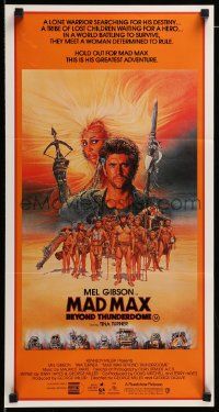 1c879 MAD MAX BEYOND THUNDERDOME Aust daybill '85 art of Gibson & Tina Turner by Richard Amsel!