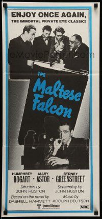 1c881 MALTESE FALCON Aust daybill R80s Humphrey Bogart, Peter Lorre, directed by John Huston!