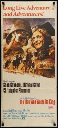 1c882 MAN WHO WOULD BE KING Aust daybill '75 Sean Connery, Michael Caine, John Huston!