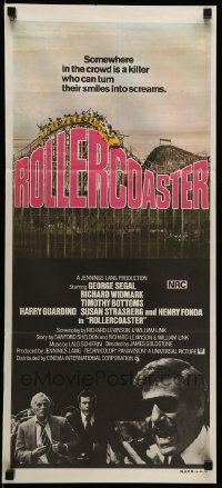 1c922 ROLLERCOASTER Aust daybill '78 George Segal, Richard Widmark, Timothy Bottoms!