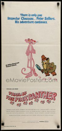 1c978 TRAIL OF THE PINK PANTHER Aust daybill '82 Peter Sellers, Blake Edwards, cool cartoon art!