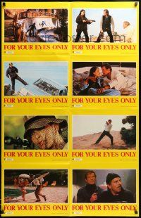 1c708 FOR YOUR EYES ONLY Aust LC poster '81 different images of Roger Moore as James Bond 007!