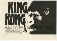 1c293 KING KONG Czech 8x12 '89 completely different art of the BIG Ape!