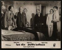 1c176 TEN LITTLE INDIANS French LC '66 Agatha Christie, Shirley Eaton & the whodunit break!