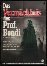 1c532 BUCKET OF BLOOD German '62 Roger Corman, AIP, Dick Miller, bizarre vampire art!