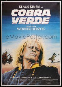 1c547 COBRA VERDE German '87 Werner Herzog, Klaus Kinski as most feared bandit in Africa!