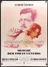 1c557 DEATH IN VENICE German '71 Luchino Visconti's Morte a Venezia, Bogarde, Marisa Berensen