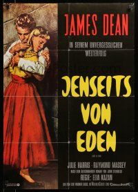 1c564 EAST OF EDEN German R70s different art of James Dean and Julie Harris by Rolf Goetze!