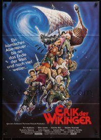 1c570 ERIK THE VIKING German '89 Tim Robbins in the title role, Cleese, different art by Casaro!
