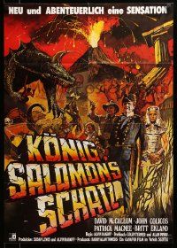 1c609 KING SOLOMON'S TREASURE German '79 John Colicos as Quatermain, wonderful adventure art!