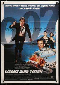 1c614 LICENCE TO KILL German '89 Timothy Dalton as James Bond, he's out for revenge!