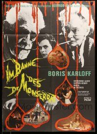 1c679 SORCERERS German '69 Boris Karloff turns them on & off to live, love, die or KILL!