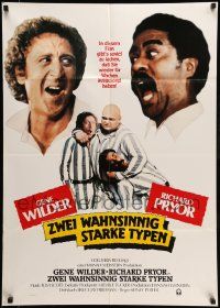 1c684 STIR CRAZY German '81 Gene Wilder & Richard Pryor, directed by Sidney Poitier!