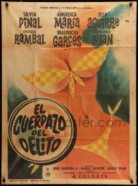 1c311 EL CUERPAZO DEL DELITO Mexican poster '70 Rafael Baledon, Rene Cardona Jr. & Sergio Vejar!