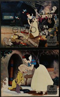 1c141 SNOW WHITE & THE SEVEN DWARFS 9 French LCs R87 Walt Disney animated cartoon fantasy classic!