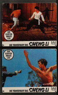1c258 FISTS OF FURY 3 German LCs R70s Bruce Lee - kung fu superstar!
