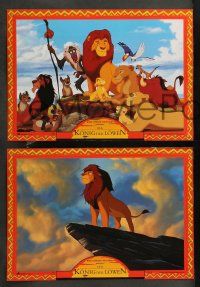 1c214 LION KING 9 German LCs R90s classic Disney cartoon set in Africa, great different images!