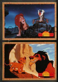 1c232 LION KING 7 German LCs '94 classic Disney cartoon set in Africa, great different images!