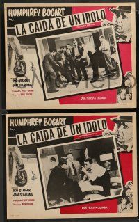 1c100 HARDER THEY FALL 3 Mexican LCs R60s Humphrey Bogart, Rod Steiger, cool boxing border artwork!