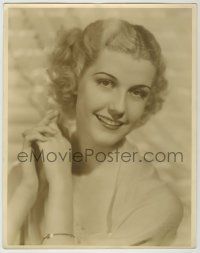 1d048 ANITA LOUISE deluxe 11x14 still '30s pretty smiling head & shoulders portrait by Elmer Fryer!
