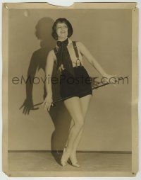 1d084 CLARA BOW deluxe 11x14 still '20s full-length in skimpy showgirl outfit with cane by Richee!