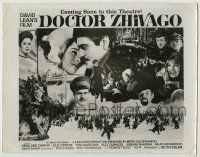 1d101 DOCTOR ZHIVAGO 11x14 still '65 Omar Sharif, Julie Christie, different montage for advance ad!