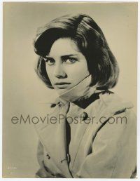 1d103 DOLORES HART 10x13.25 still '62 close up of the pretty actress in trench coat from Lisa!