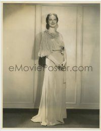 1d118 EVELYN VENABLE 10x12.75 still '33 posing full-length in a graceful hostess gown by Richee!