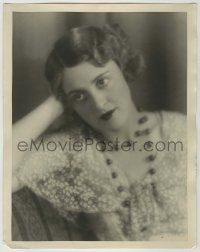 1d127 FLORENCE ELDRIDGE deluxe 11x14 still '29 pensive portrait with hand behind head by Otto Dyar!