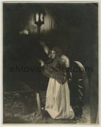 1d271 MAN WHO LAUGHS deluxe 11x14 still '28 blind Mary Philbin by circus wagon at night, Paul Leni!