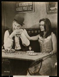 1d120 FANNY deluxe 10.25x13.5 still '61 c/u of sexy Leslie Caron & Maurice Chevalier by Zinn Arthur!