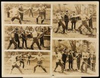 1d236 LANCER SPY deluxe 11x14.25 still '37 5 cool images of George Sanders & Gregory Gaye duelling!