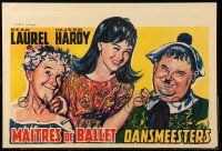 1f559 DANCING MASTERS Belgian R50s Stan Laurel & Oliver Hardy w/pretty woman!