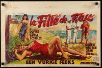 1f571 FIRE IN THE FLESH Belgian '58 Claudine Dupuis, Erno Crisa, like Adam & Eve, sexy art!