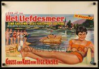 1f579 GRUSS & KUSS VOM TEGERNSEE Belgian '57 artwork of sexy Elma Karlowa & more!