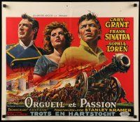 1f633 PRIDE & THE PASSION Belgian '60 different art of Cary Grant, Frank Sinatra & Sophia Loren!