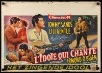 1f644 SING BOY SING Belgian '58 romantic close up of Tommy Sands & Lili Gentle, rock & roll!
